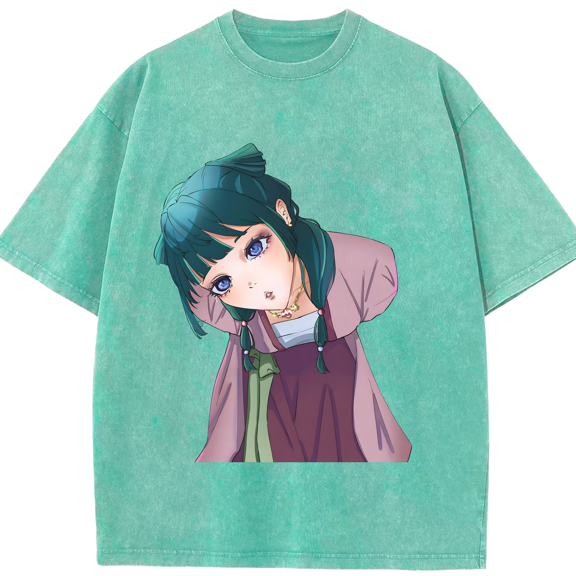 （画像用） 薬屋のひとりごと The Apothecary Diaries 綿100% ヴィンテージ風 半袖Tシャツ（フロントプリント）